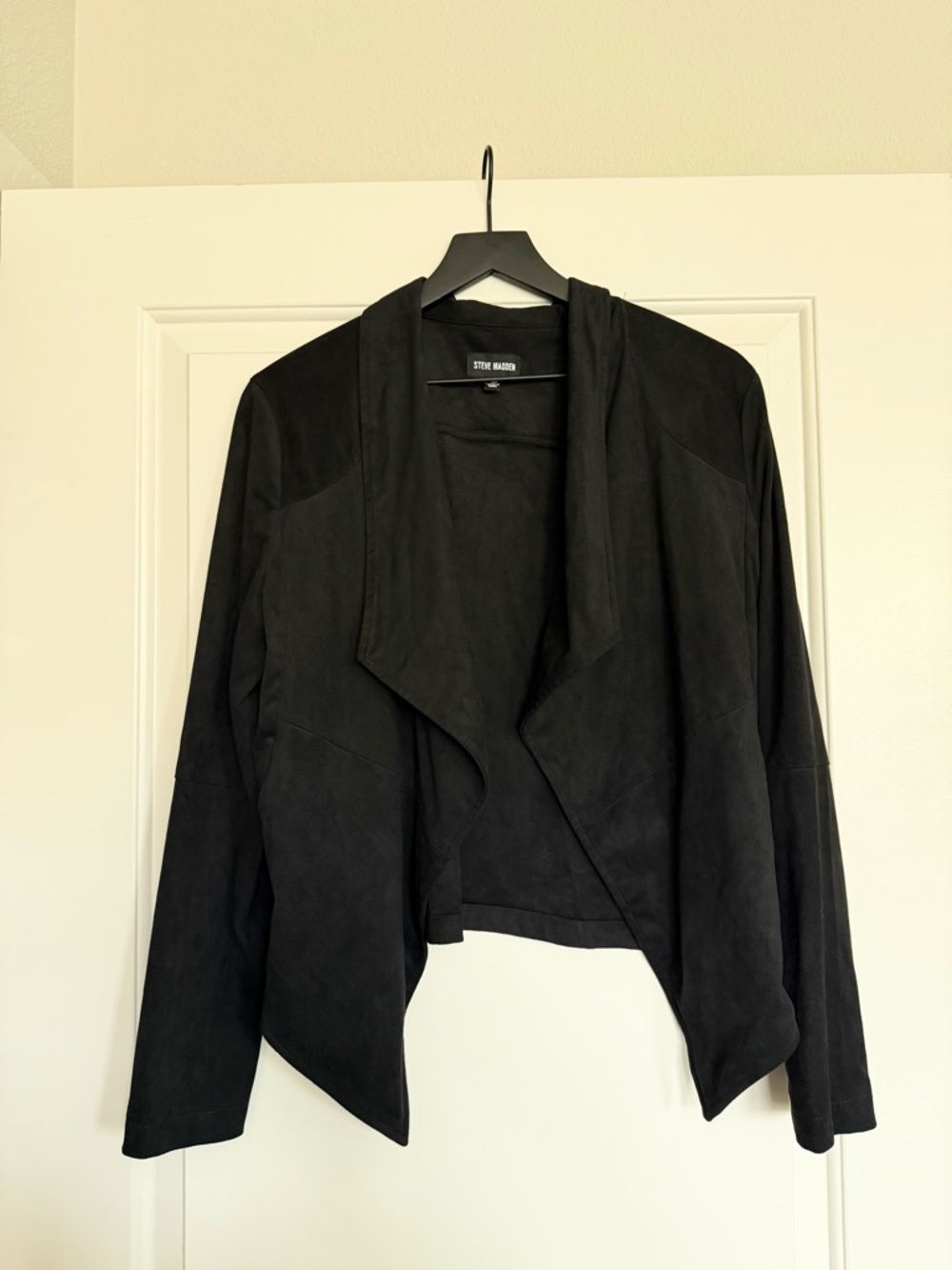 Steve Madden Suede Blazer Wrap Jacket